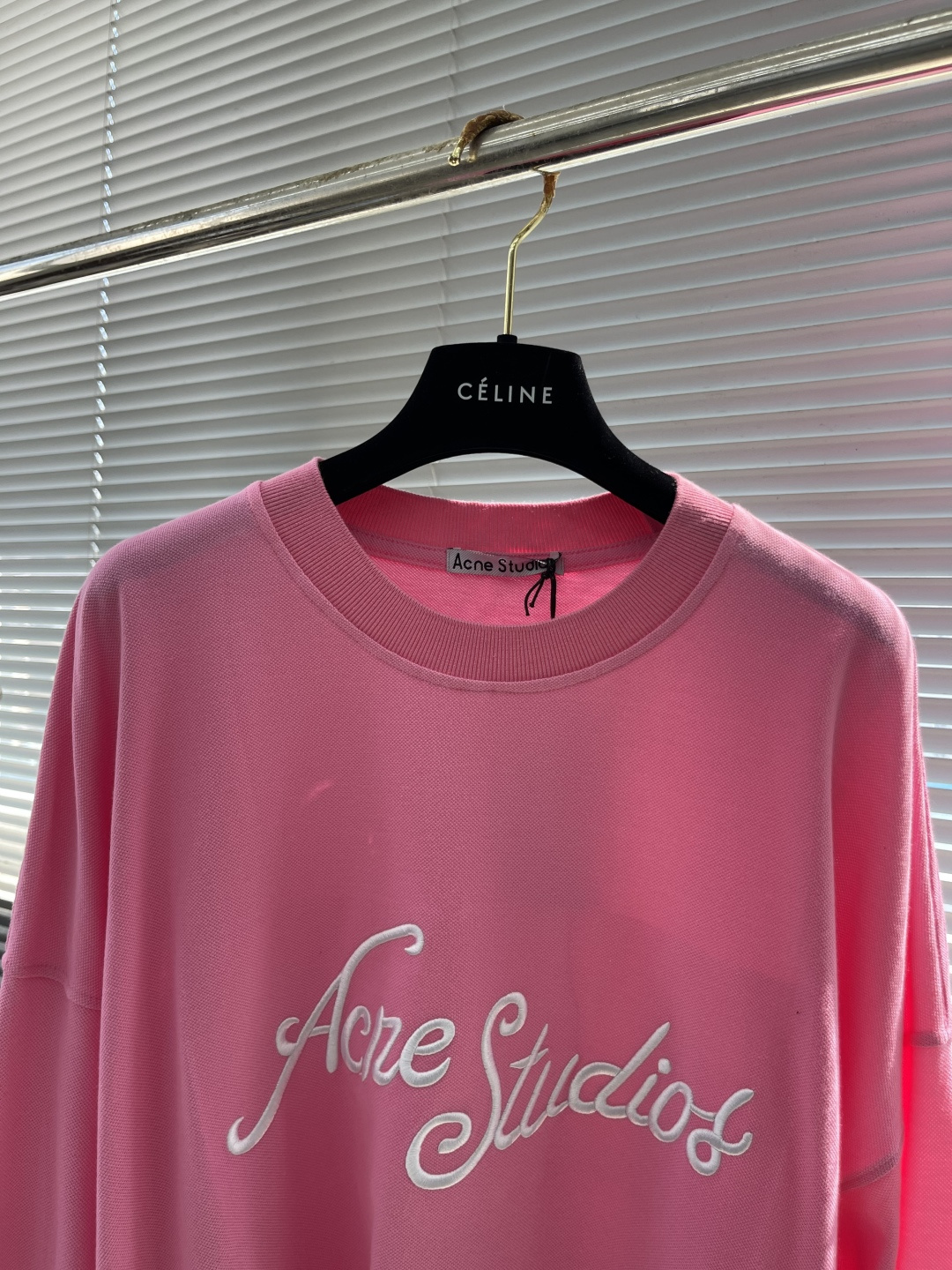 -Acne Studio 贴布刺绣字母长袖●面料：棉面料●工艺：刺绣制作●版型：宽松版型●克重：约375