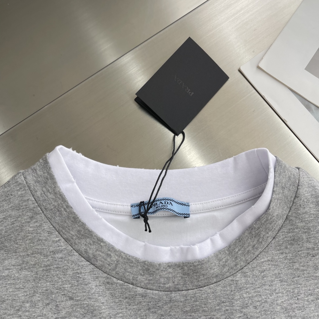 PRAD 25ss Long-Sleeve T-Shirts: Hierarchical Design for Women’s Essentials - 图片 3