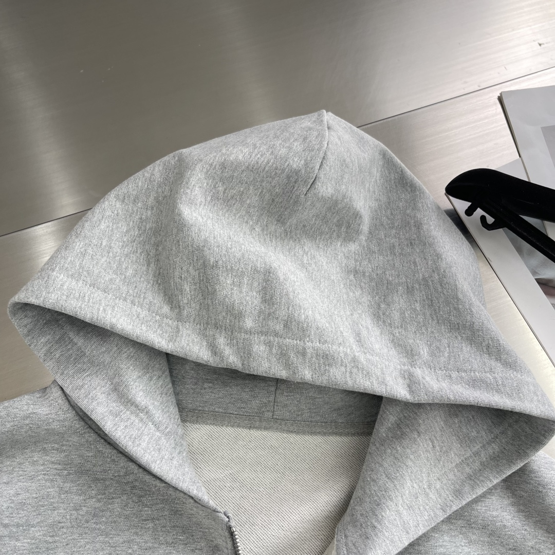 -Acne Studio 25秋冬新款拉链帽衫精选进口卫衣面料，弹力舒柔化合，多重水洗预缩处理，轻松应对