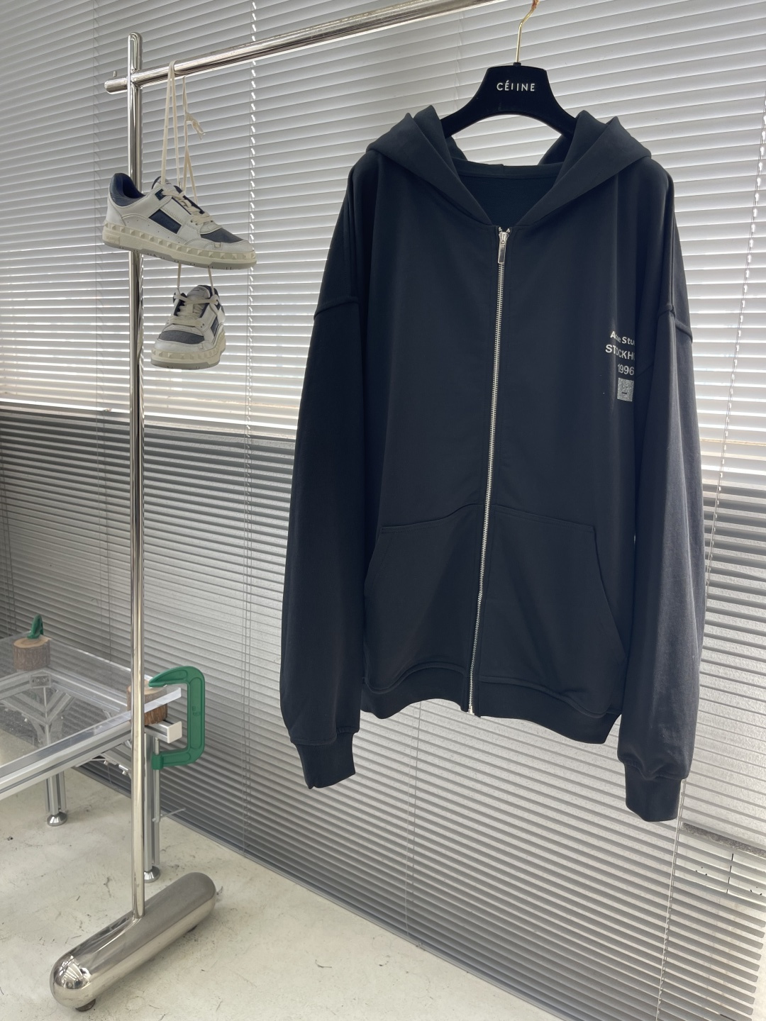 -Acne Studio 25秋冬新款拉链帽衫精选进口卫衣面料，弹力舒柔化合，多重水洗预缩处理，轻松应对