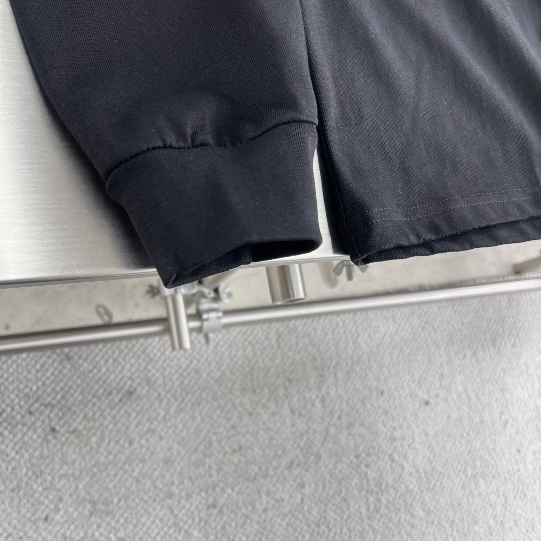 -🐦 鸟家 2025FW长袖T恤 小鸟字母LOGO拼接印花 高端32s双纱280克面料重磅面料 定制拉架