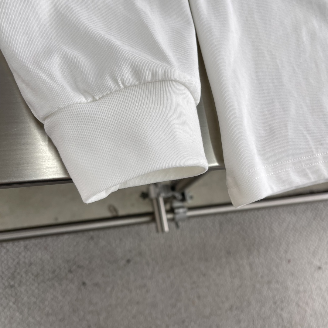 -🐦 鸟家 2025FW长袖T恤 小鸟字母LOGO拼接印花 高端32s双纱280克面料重磅面料 定制拉架