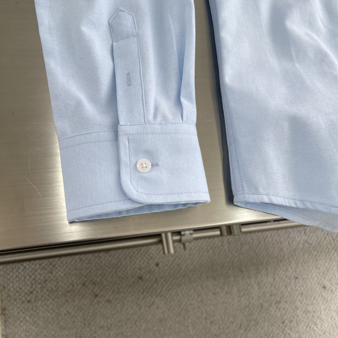 -Ami Paris 爱心刺绣衬衫定制臻品柔韧牛津棉布 质感卓越 紧致而爽滑 舒适贴肤 纯净之白 演绎极