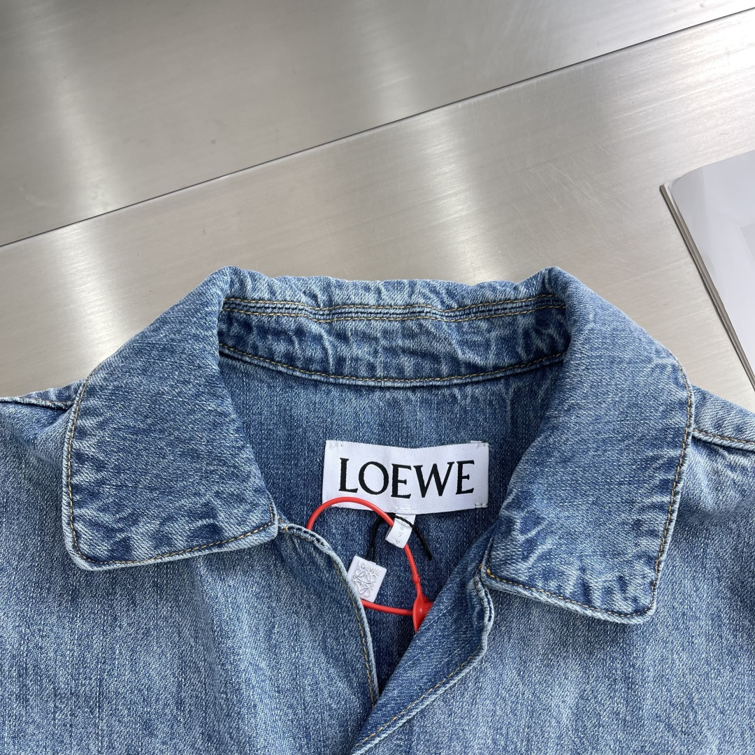 -Loew Anagram 单宁短袖衬衫定制云感水洗单宁棉布 舒适贴肤 质感十足 邂逅经典牛仔蓝梦境 演