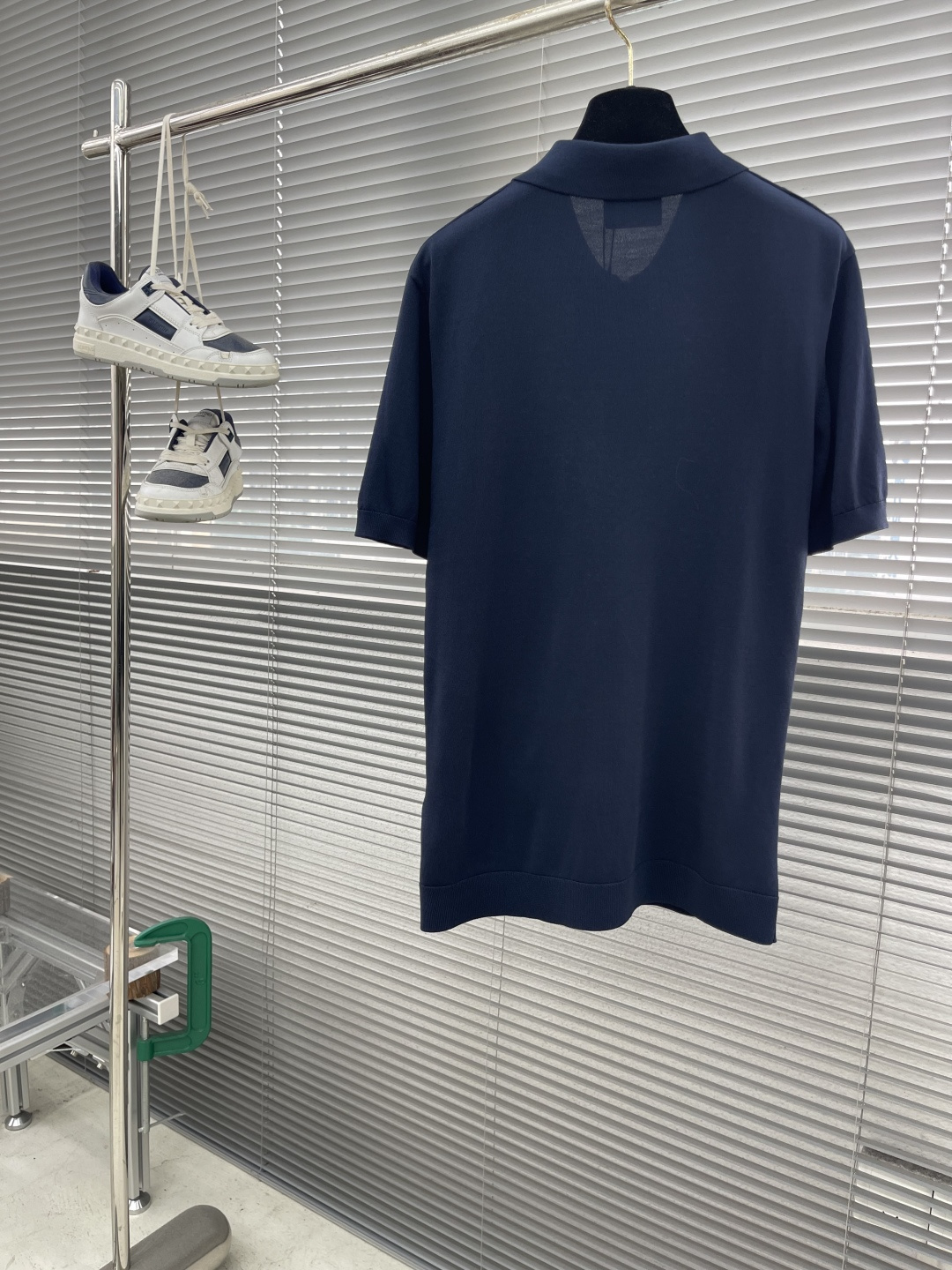 

-KITON    25春夏新款完美主义者高端商务针织Polo衫，男士半拉链领口菱格针织马球衫。顶级