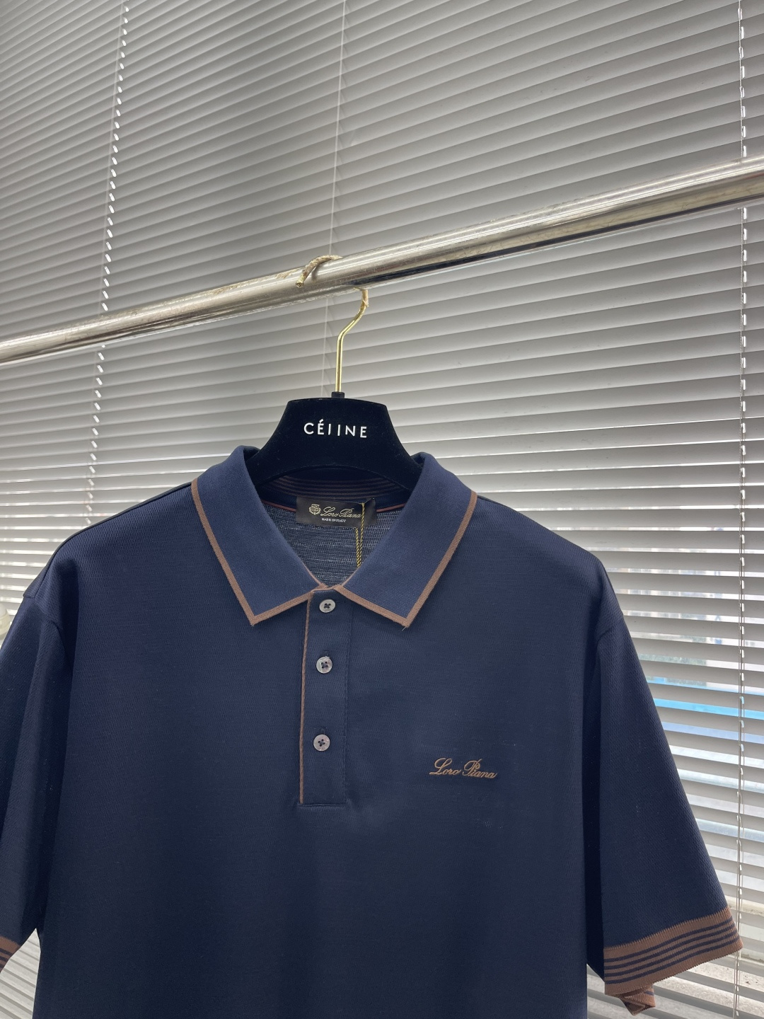 

-Loro Piana   贸易公司渠道臻品，2025早秋新款男士高端商务休闲珠地棉翻领POLO衫！