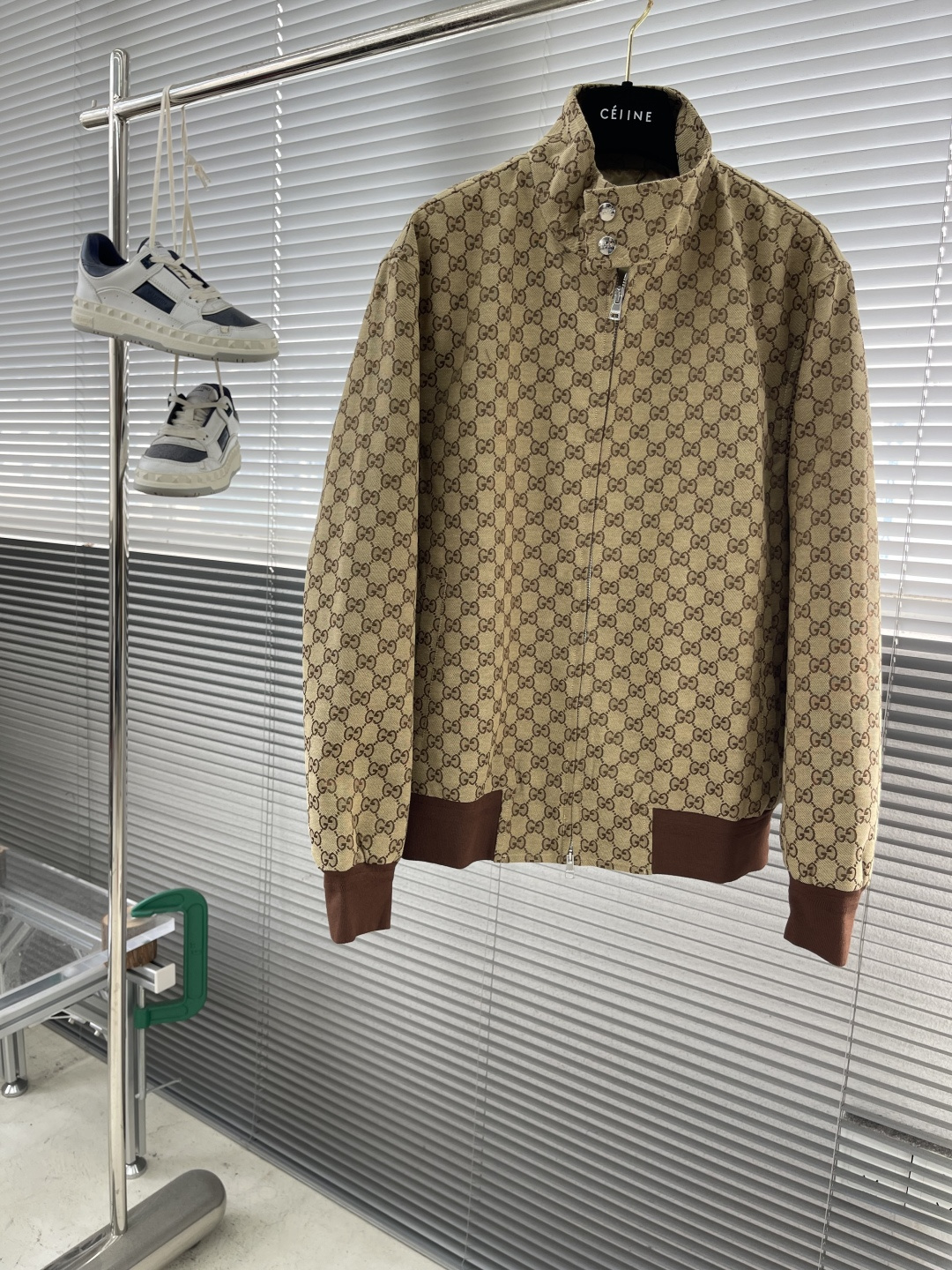 -GUCC 25ss新款帆布飞行员外套夹克 合身 男款 高版本码数：S.M.L.XL衣长66676869