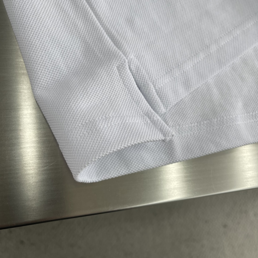 -GUCC 25ss新款方领珍珠POLO衫，纯色 高版本码数：S.M.L.XL衣长71737577肩宽4