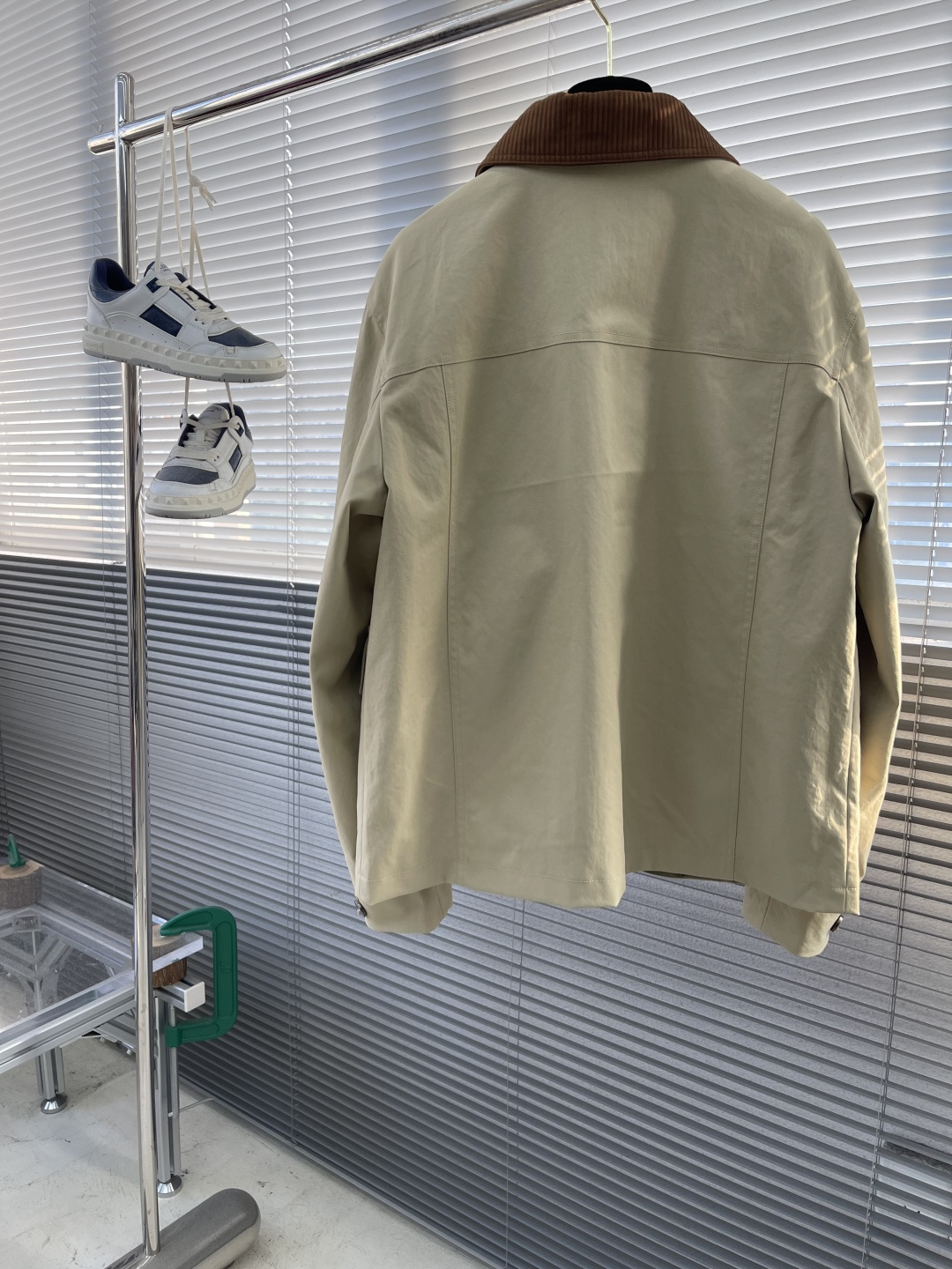 -驴牌 2025早秋新品夹克外套，工装风设计！特殊工艺涂层棉质面料，胎牛皮工艺领口。内里两侧隐形口袋，1