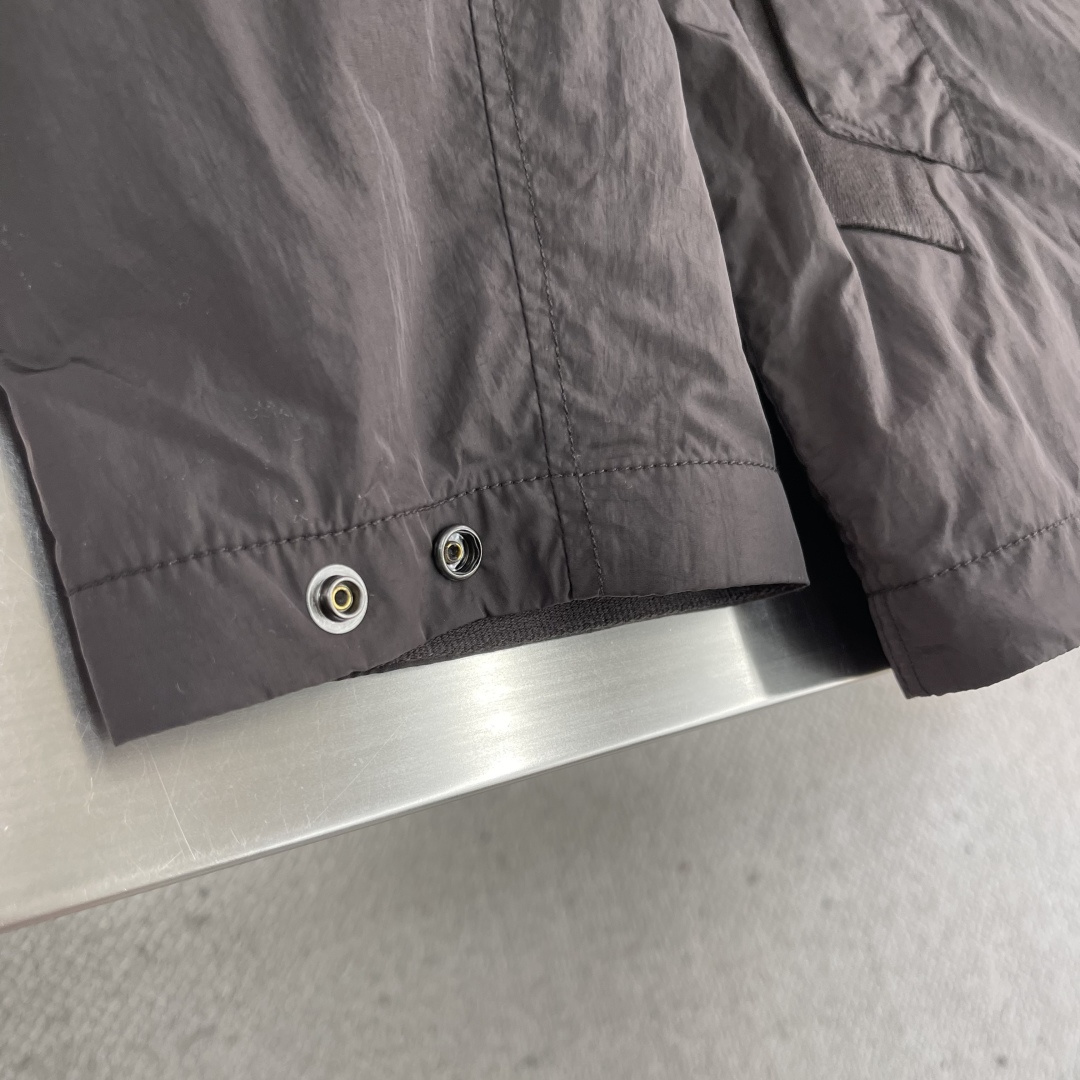 -Stone Island 2025秋冬新款机能袖章休闲户外防风薄款连帽风衣夹克外套 原版1/1复刻🔥高
