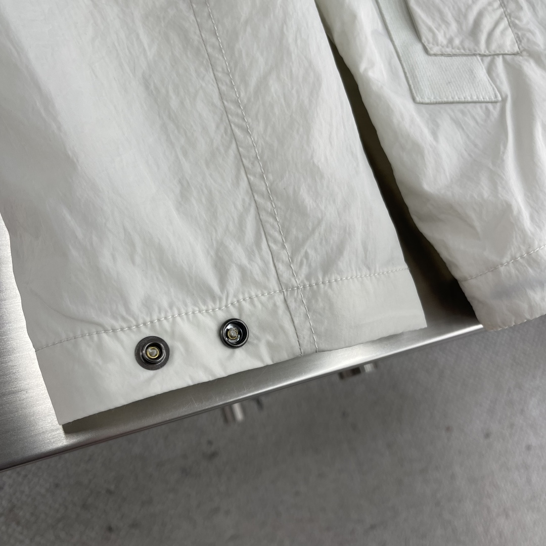 -Stone Island 2025秋冬新款机能袖章休闲户外防风薄款连帽风衣夹克外套 原版1/1复刻🔥高