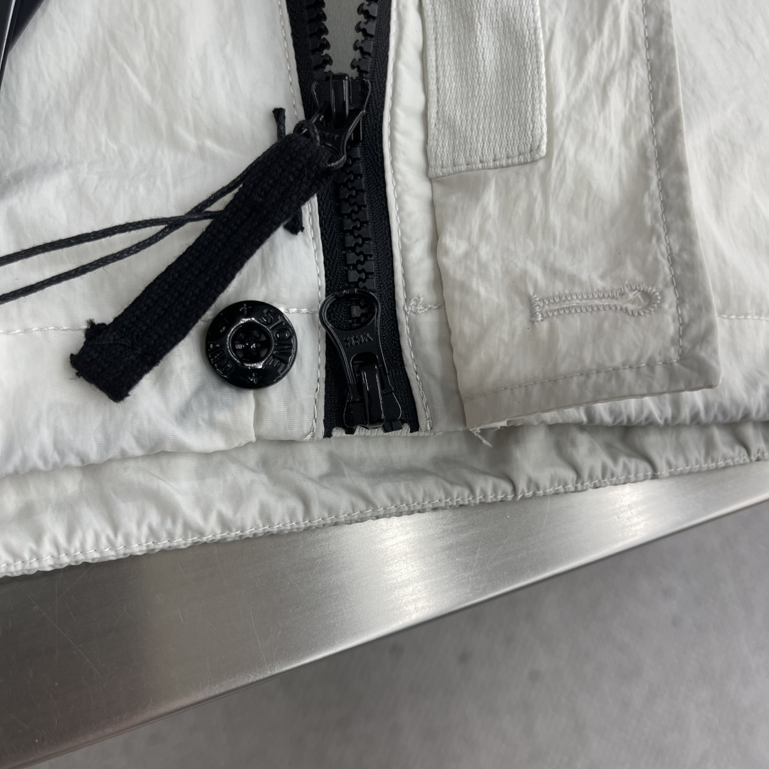 -Stone Island 2025秋冬新款机能袖章休闲户外防风薄款连帽风衣夹克外套 原版1/1复刻🔥高