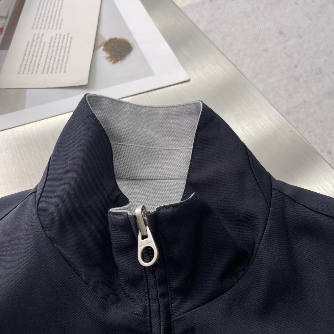 -Loro Piana 25秋冬新品双面夹克外套 柜台同步 原版五金 做工精细 可随意对比～客供定制面料