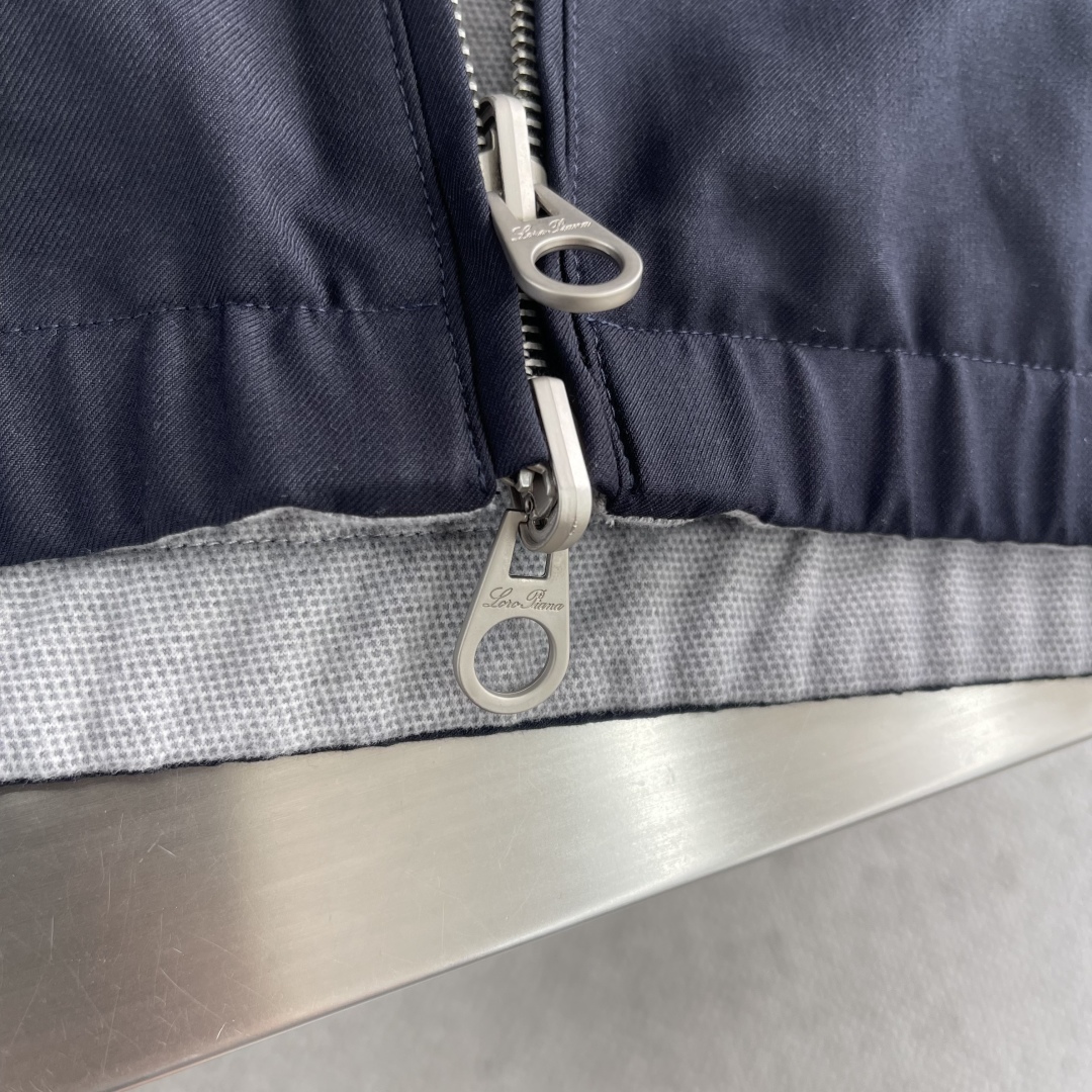 -Loro Piana 25秋冬新品双面夹克外套 柜台同步 原版五金 做工精细 可随意对比～客供定制面料