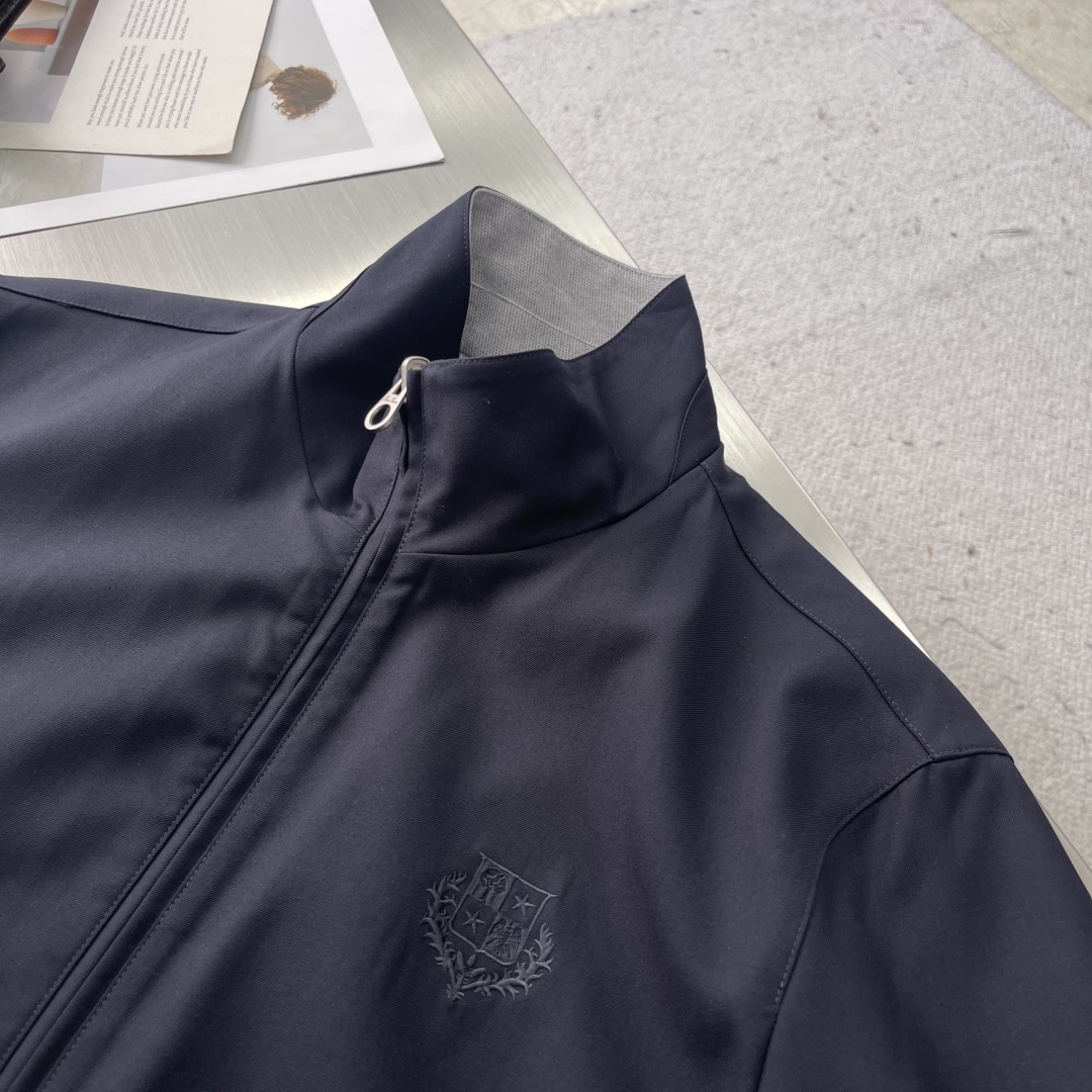 -Loro Piana 25秋冬新品双面夹克外套 柜台同步 原版五金 做工精细 可随意对比～客供定制面料