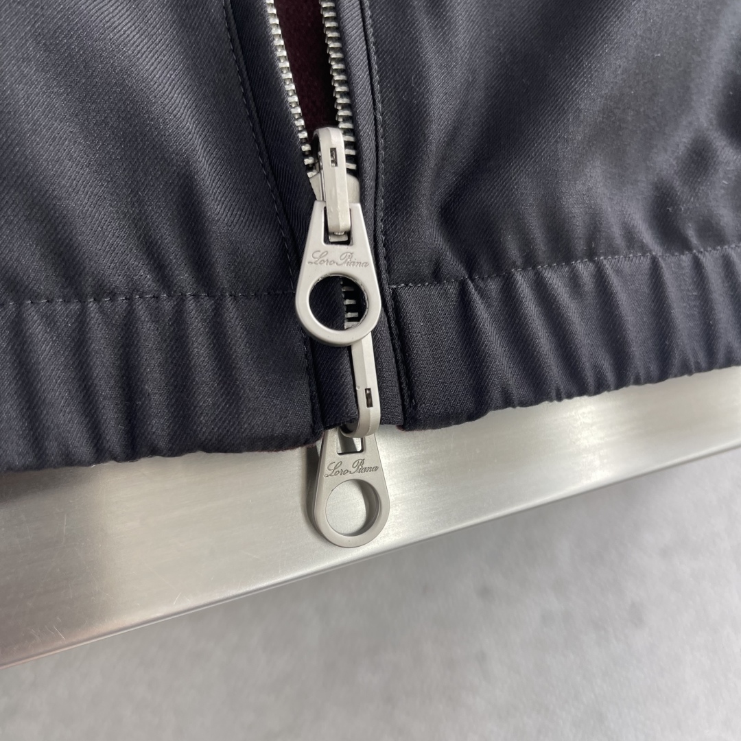 -Loro Piana 25秋冬新品双面夹克外套 柜台同步 原版五金 做工精细 可随意对比～客供定制面料