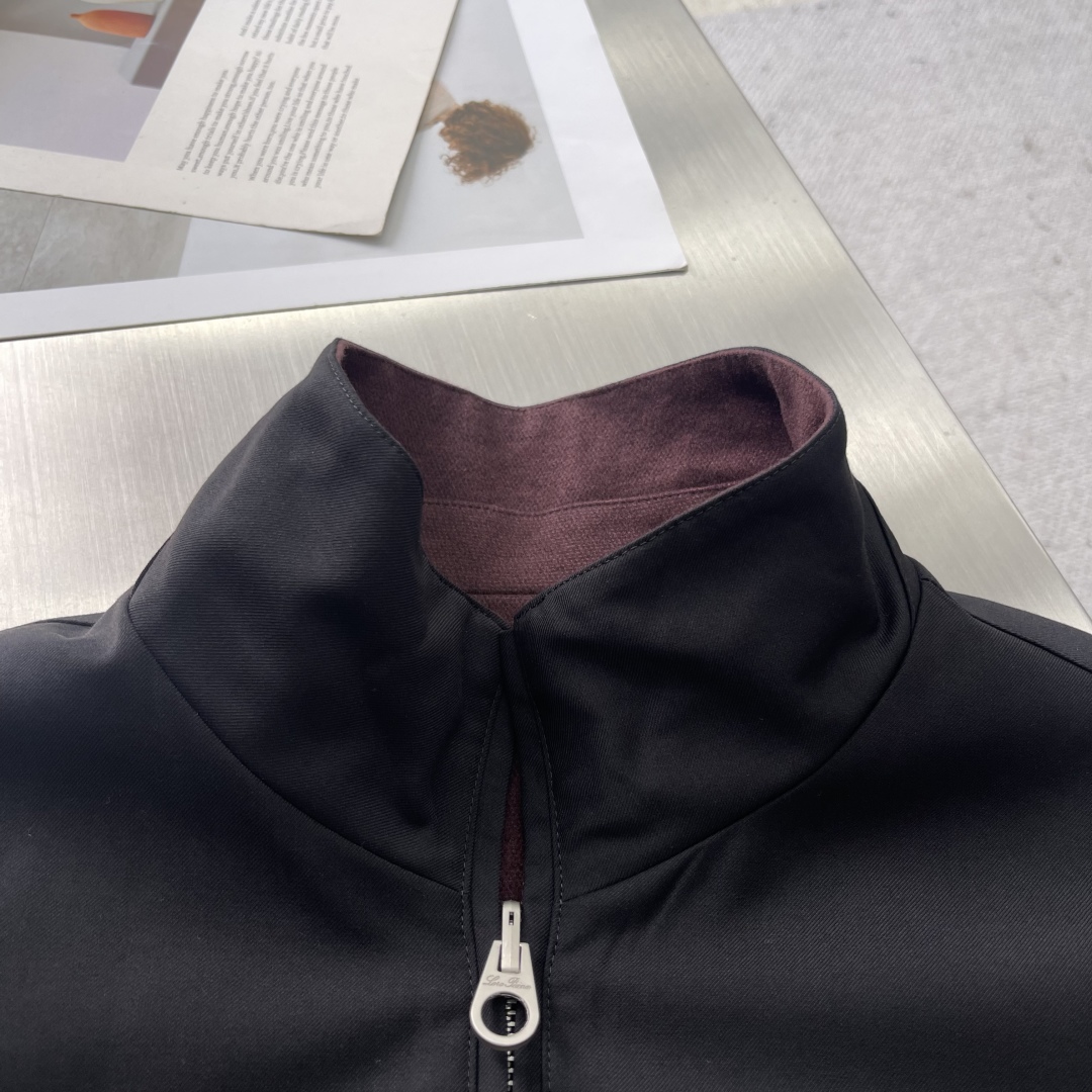 -Loro Piana 25秋冬新品双面夹克外套 柜台同步 原版五金 做工精细 可随意对比～客供定制面料