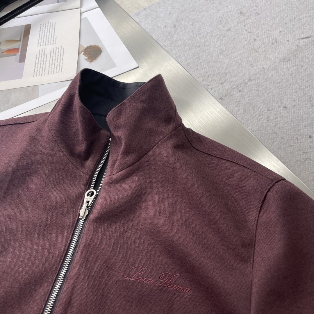 -Loro Piana 25秋冬新品双面夹克外套 柜台同步 原版五金 做工精细 可随意对比～客供定制面料