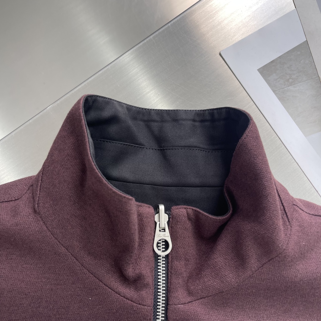 -Loro Piana 25秋冬新品双面夹克外套 柜台同步 原版五金 做工精细 可随意对比～客供定制面料