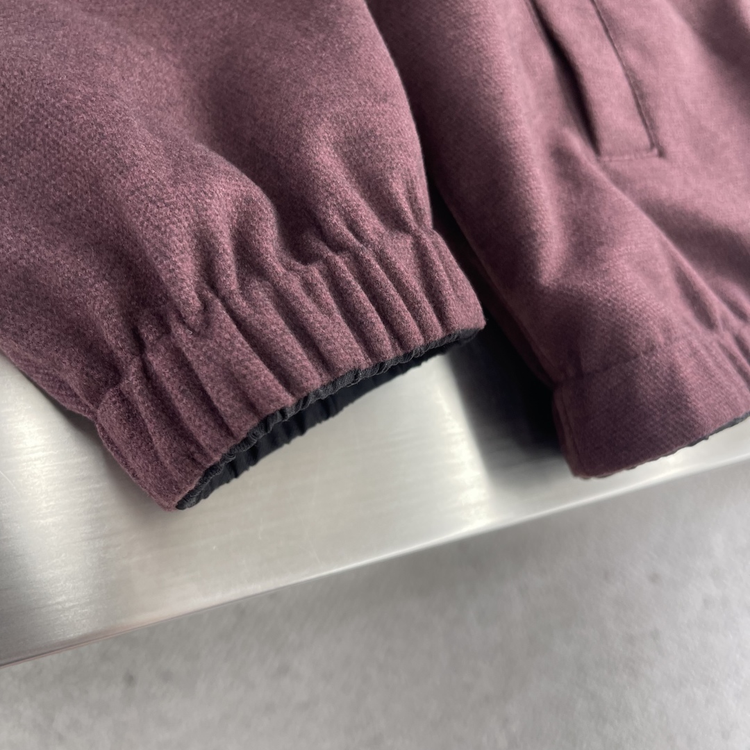 -Loro Piana 25秋冬新品双面夹克外套 柜台同步 原版五金 做工精细 可随意对比～客供定制面料