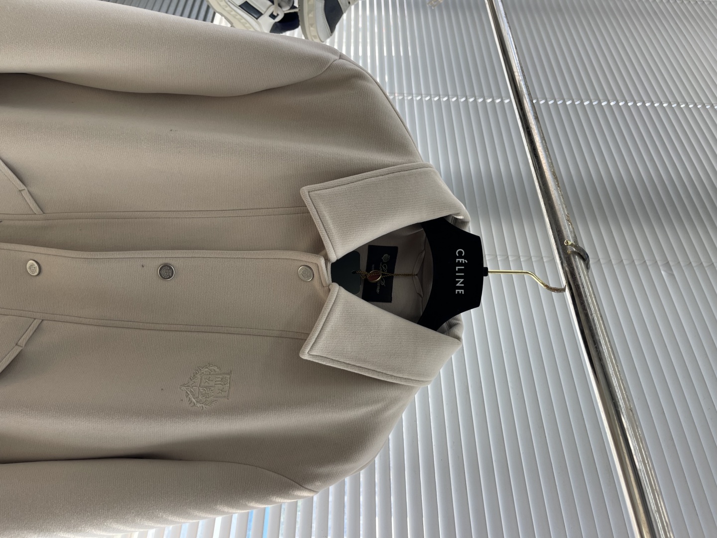 -Loro Piana 25fw新款老钱风翻领标识刺绣夹克外套客订面料或选用高端羊绒（若为羊绒面料 ），