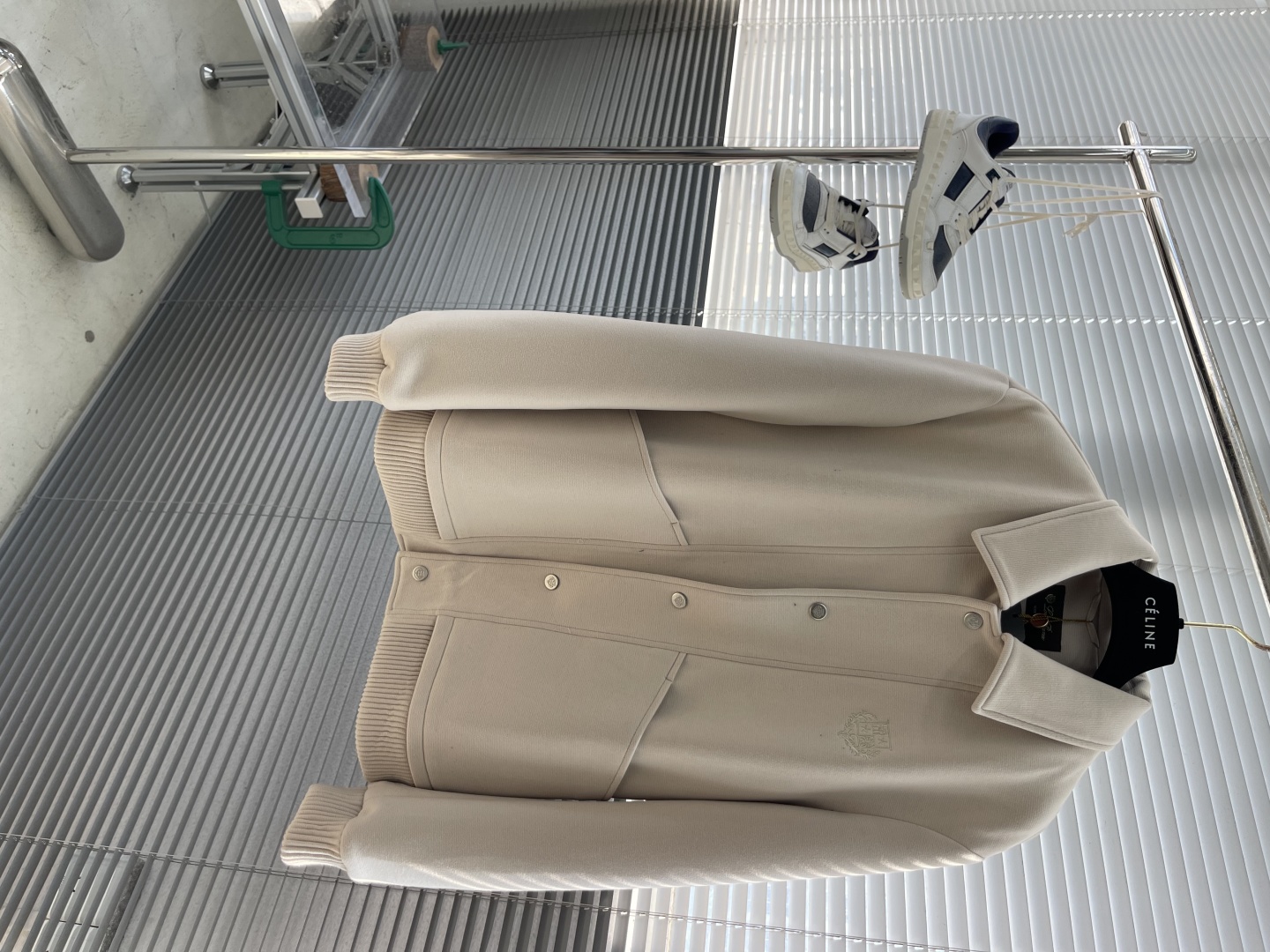 -Loro Piana 25fw新款老钱风翻领标识刺绣夹克外套客订面料或选用高端羊绒（若为羊绒面料 ），