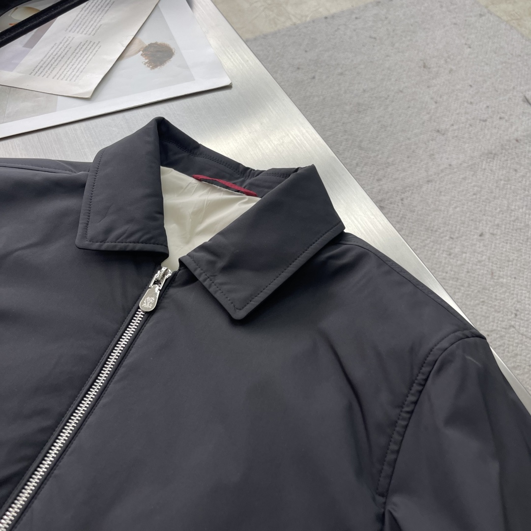 -BC 25FW早秋新款科技纤维面料薄棉翻领夹克，男士时尚拉链翻领夹克外套！贸易公司渠道稀出，同步官网发
