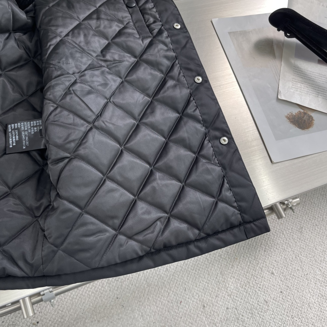 -品质赞、加棉夹克、爆款、PRAD 翻领棉服衬衣夹克外套码数：M-3XL宽松廓形夹棉保暖衬衫棉服夹克外套