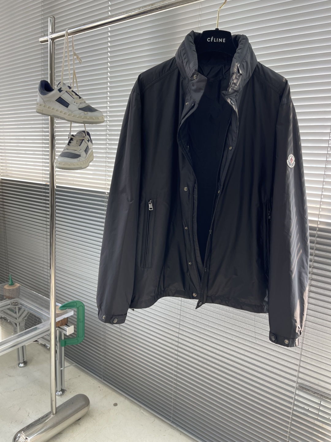 -mon 2025ss早秋新款发布连帽夹棉外套，秋季爆款夹克，隐藏帽设计，夹薄棉设计外套，穿上就是舒适自