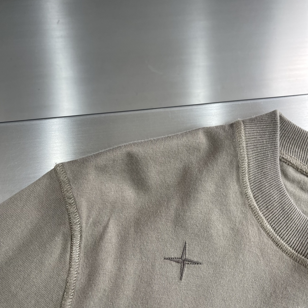 -Stone Island 2025秋冬系列休闲卫衣码数：M-5XL 微阔版型重磅强捻双纱，拥有粗犷的纱