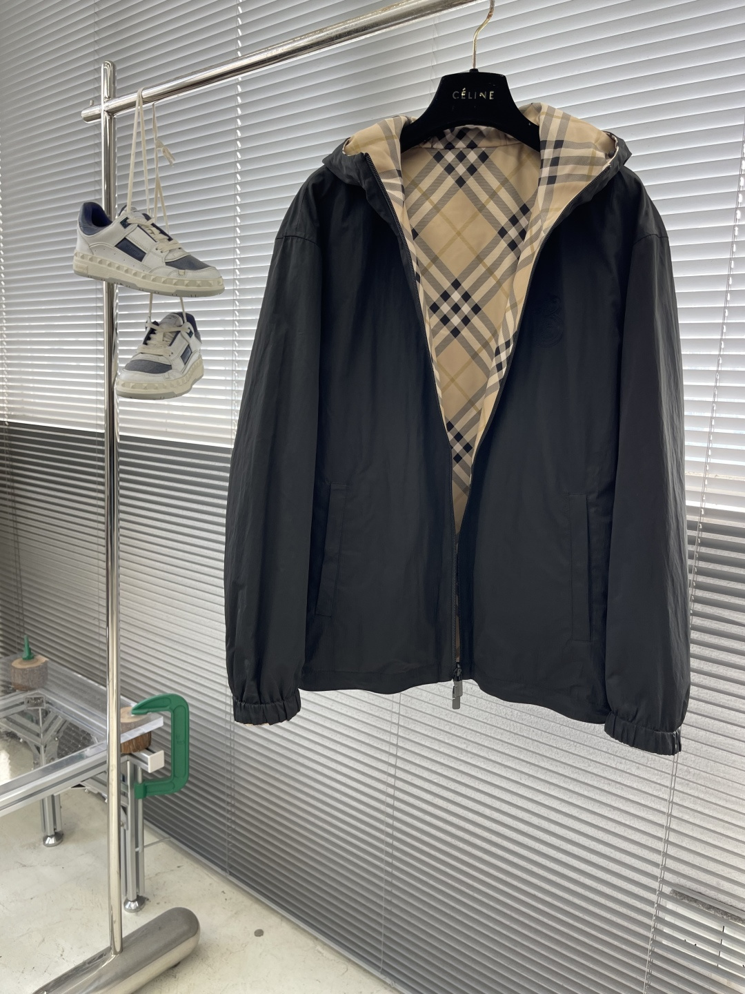 -BBR 2025秋季最新品，双面可穿夹克，专柜同步有售，原单狠货，时尚休闲连帽外套，进口原版面料，上身
