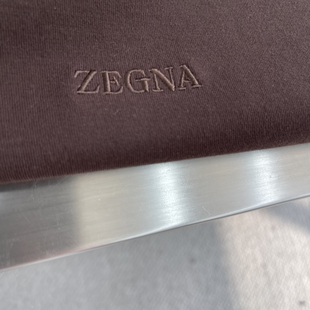 -Z ZEGN 渠道精品 顶级客供新疆长绒棉 2025fw高级商务男士经典短袖打底衫衫！ 手感细腻丝滑 