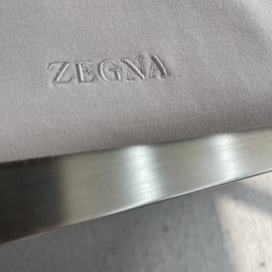 -Z ZEGN 渠道精品 顶级客供新疆长绒棉 2025fw高级商务男士经典短袖打底衫衫！ 手感细腻丝滑 