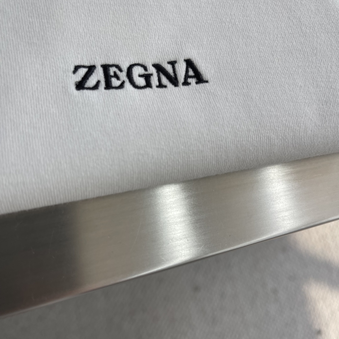-Z ZEGN 渠道精品 顶级客供新疆长绒棉 2025fw高级商务男士经典短袖打底衫衫！ 手感细腻丝滑 