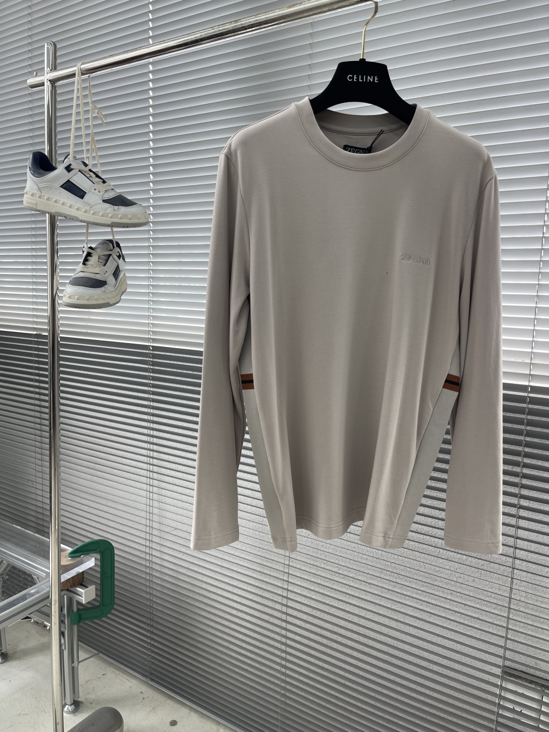 -Z ZEGN 渠道精品 顶级客供新疆长绒棉 2025fw高级商务男士经典短袖打底衫衫！ 手感细腻丝滑 