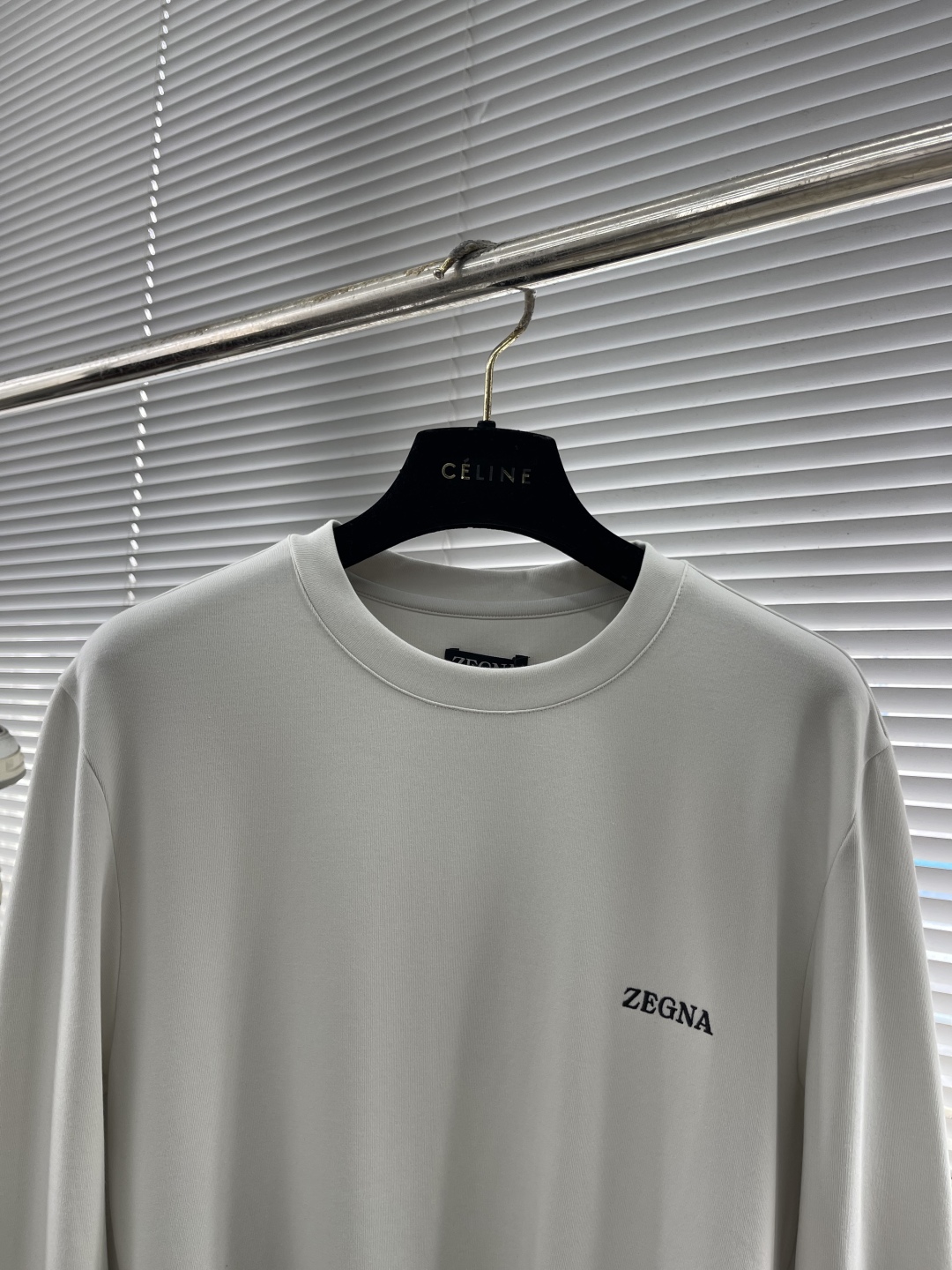 -Z ZEGN 渠道精品 顶级客供新疆长绒棉 2025fw高级商务男士经典短袖打底衫衫！ 手感细腻丝滑 