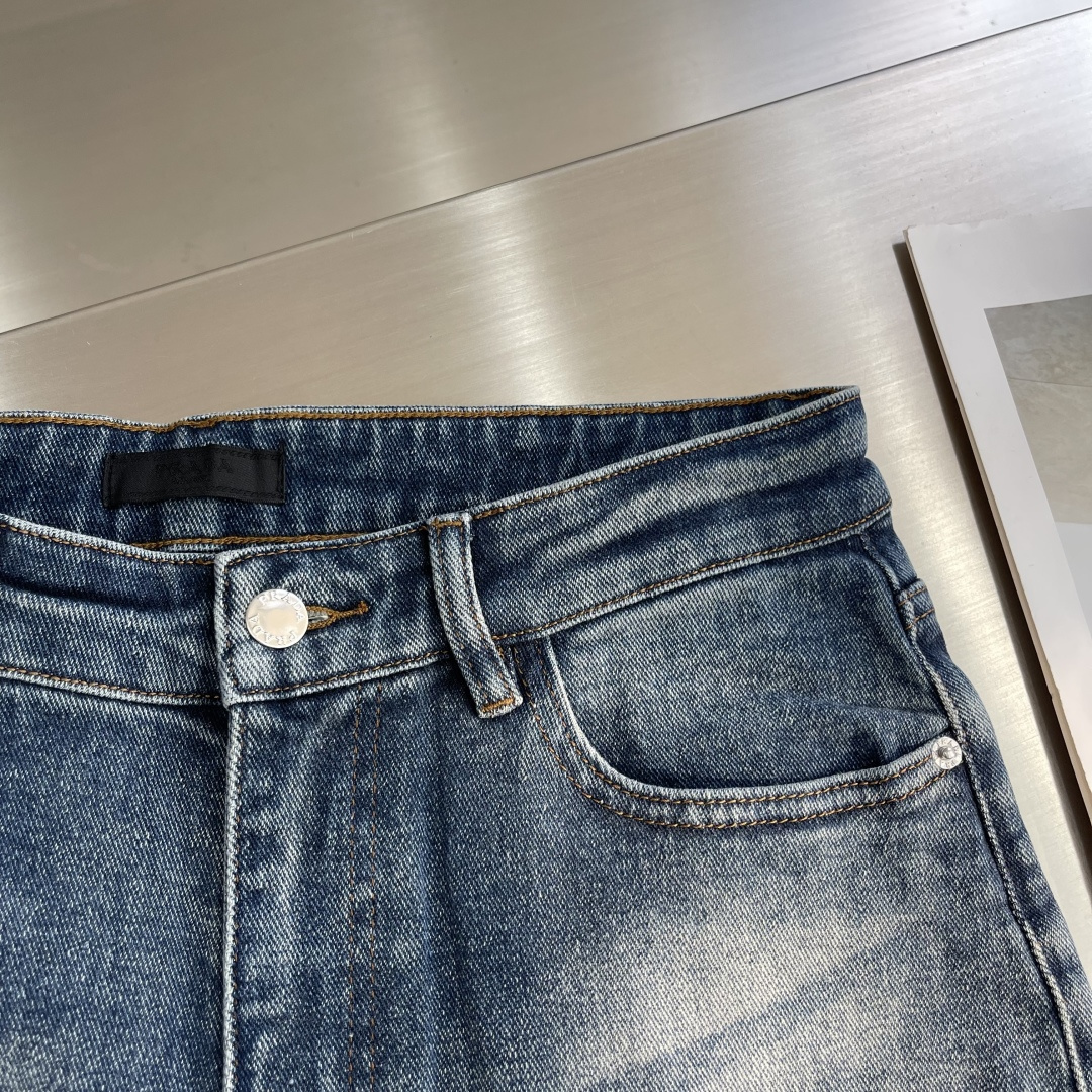 -PRAD 25早秋款 男士小直筒牛仔裤 秋冬新款超柔软，弹力面料，复杂的手工艺叠加，任何一个洗水环节多