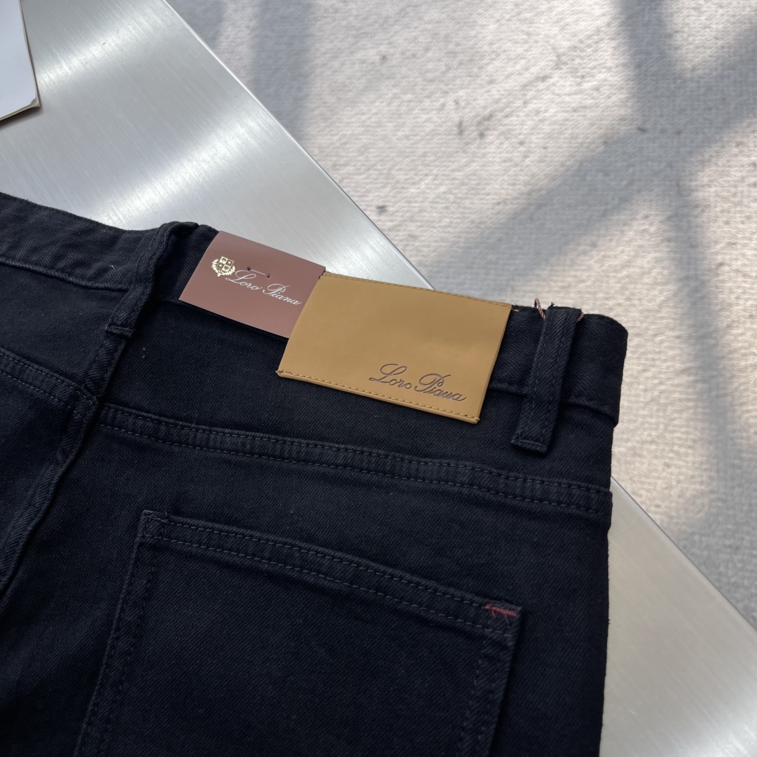 -Loro Piana 25fw新款牛仔裤 简约风五代裤基础款小直筒设计 时尚百搭码数：29-38 (🈚