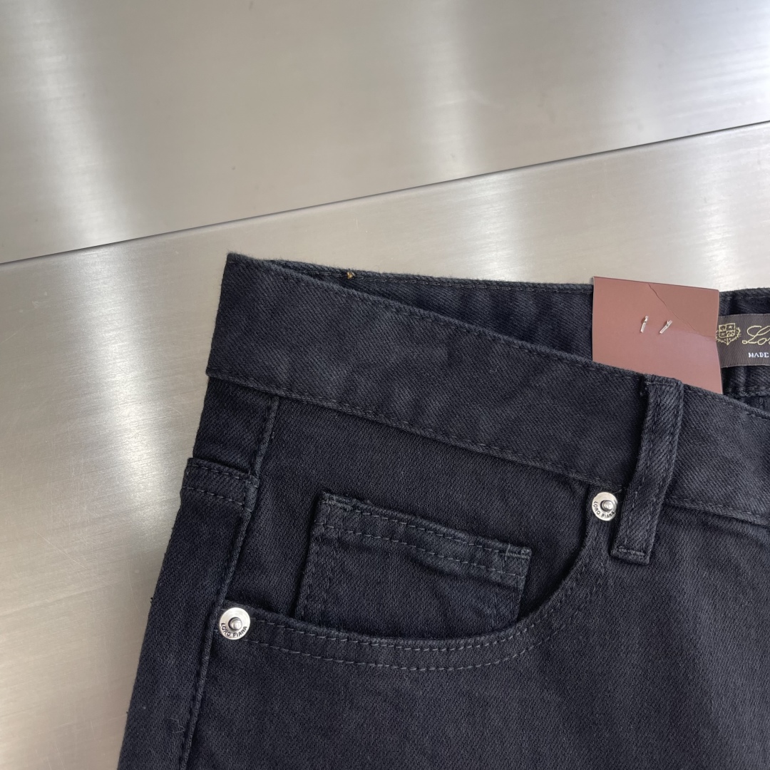 -Loro Piana 25fw新款牛仔裤 简约风五代裤基础款小直筒设计 时尚百搭码数：29-38 (🈚