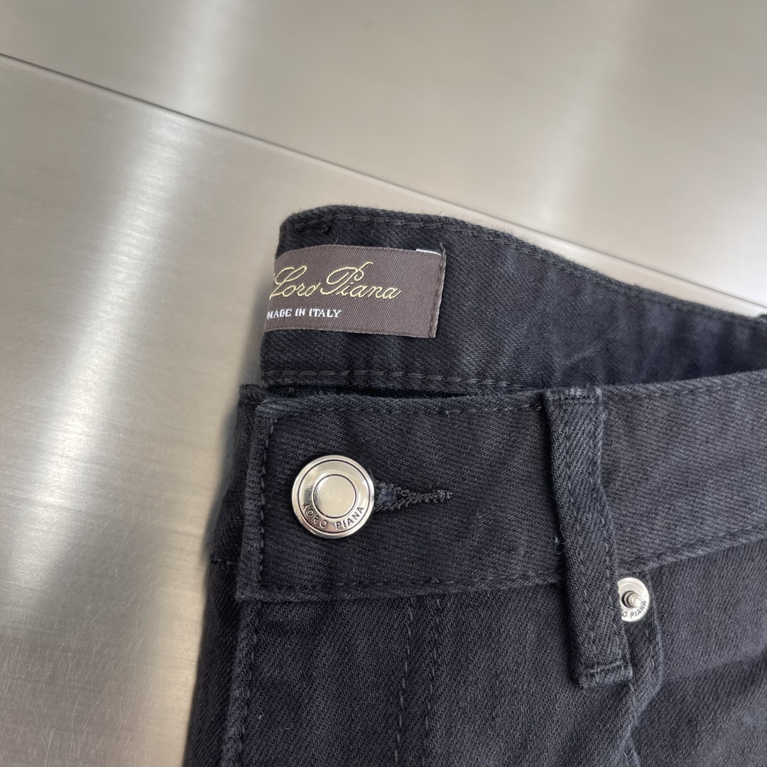 -Loro Piana 25fw新款牛仔裤 简约风五代裤基础款小直筒设计 时尚百搭码数：29-38 (🈚