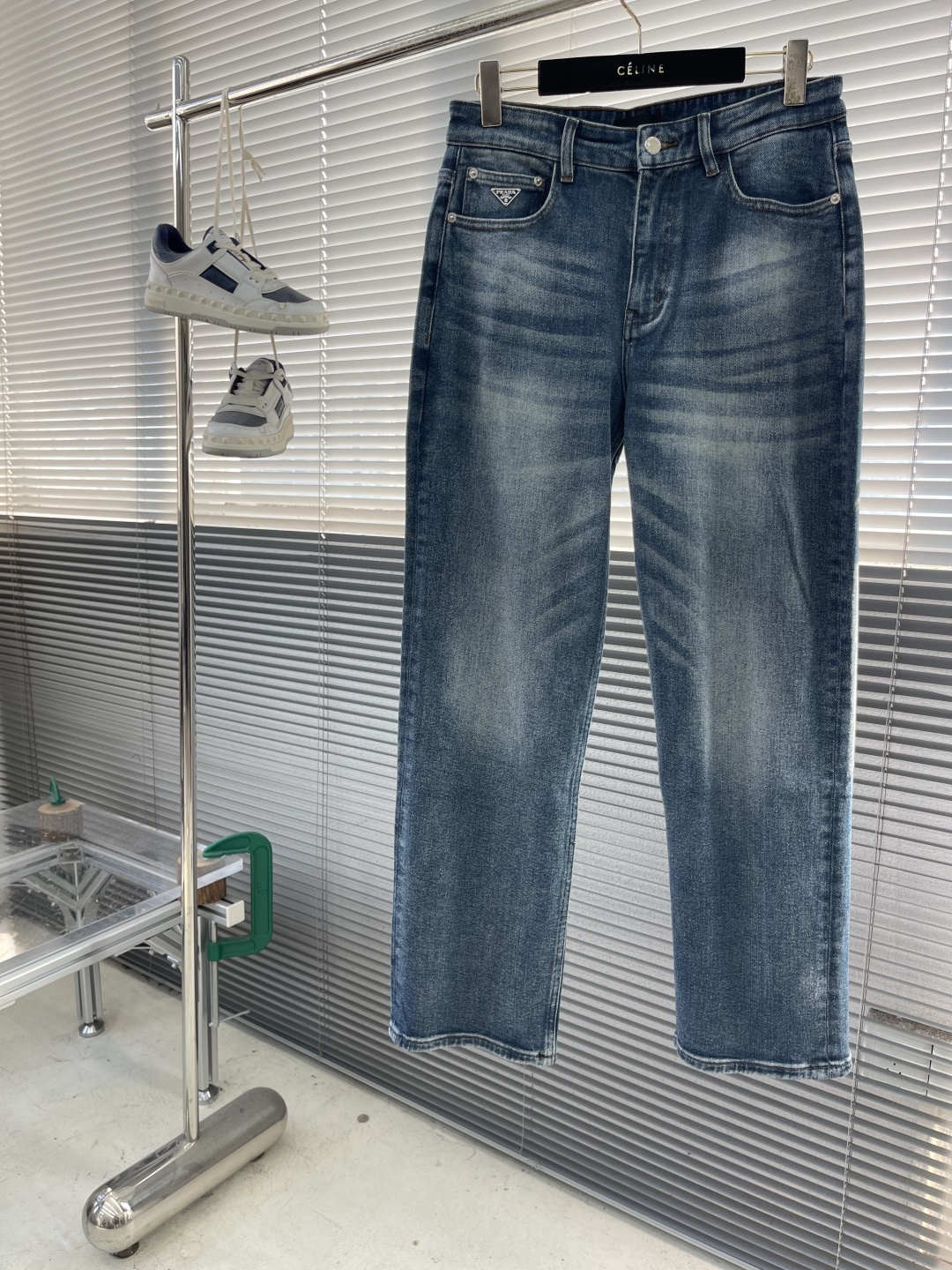 -PRAD 25早秋款 男士小直筒牛仔裤 秋冬新款超柔软，弹力面料，复杂的手工艺叠加，任何一个洗水环节多