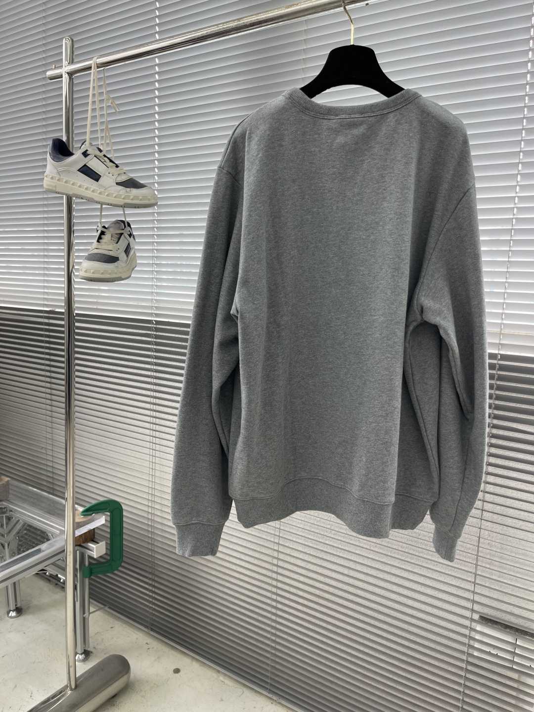 -Dio 25fw Montaigne卫衣380克精梳棉双股毛圈卫衣料全棉拉架罗纹 胶浆印花面料酵洗定制