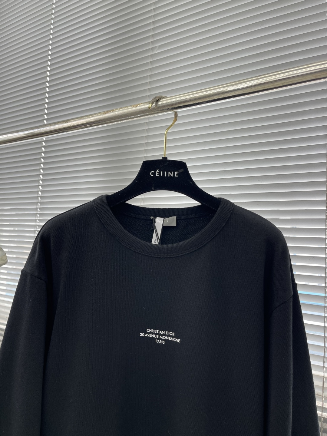 -Dio 25fw Montaigne卫衣380克精梳棉双股毛圈卫衣料全棉拉架罗纹 胶浆印花面料酵洗定制