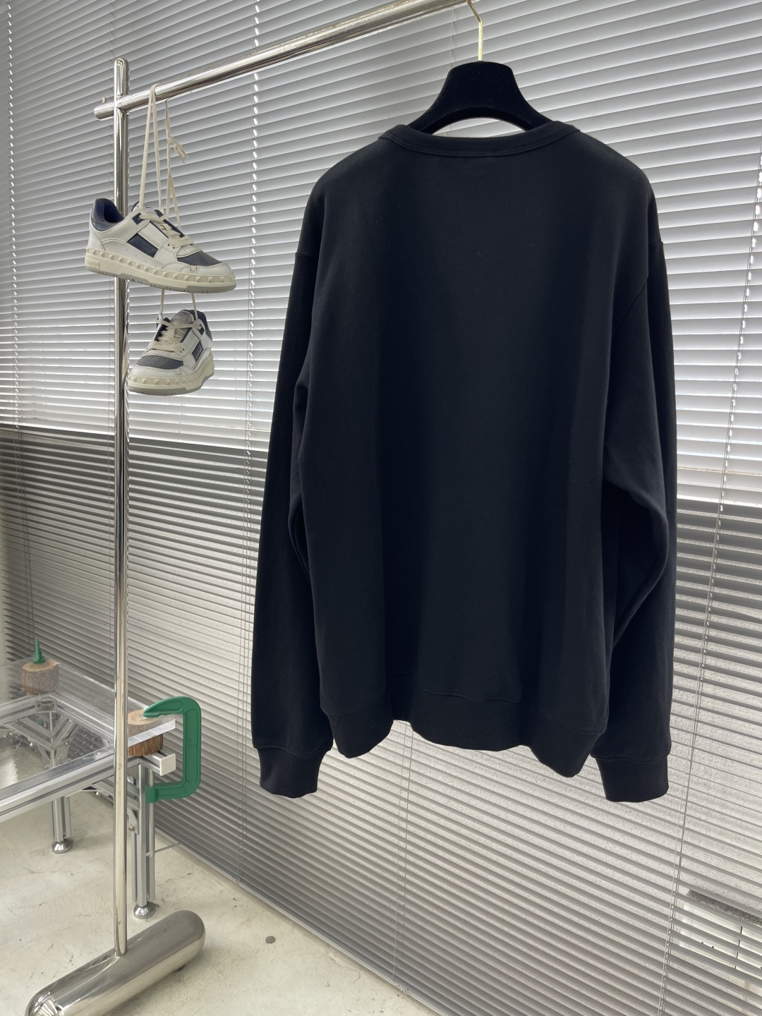 -Dio 25fw Montaigne卫衣380克精梳棉双股毛圈卫衣料全棉拉架罗纹 胶浆印花面料酵洗定制