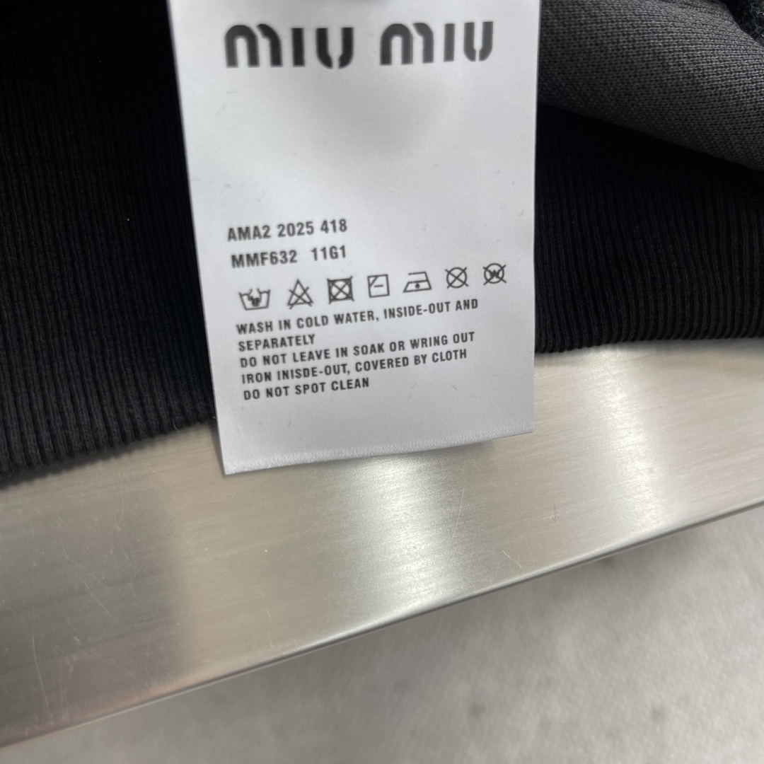 -MIUMIU 新款Polo长袖。定制420克面料 男女同款 码数：S-XXL