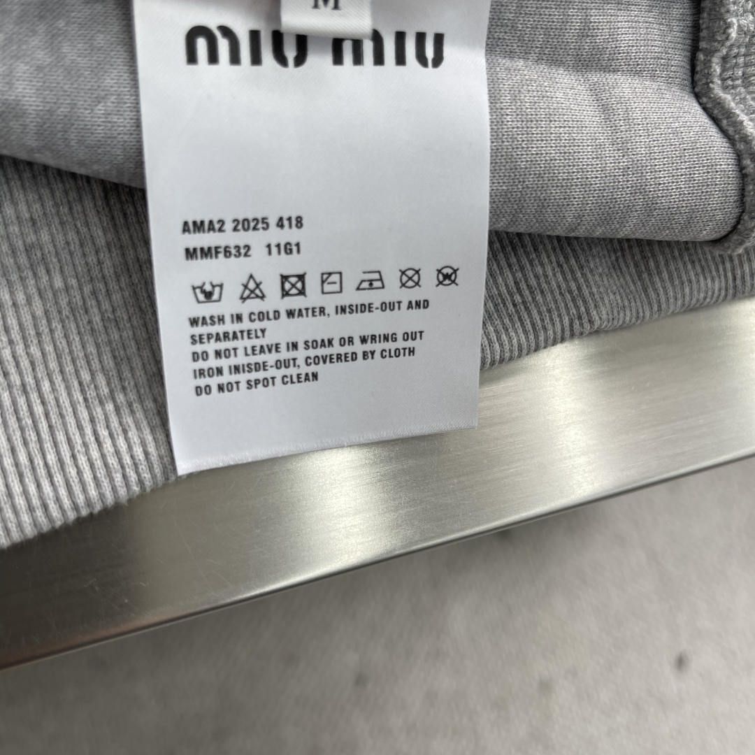 -MIUMIU 新款Polo长袖。定制420克面料 男女同款 码数：S-XXL