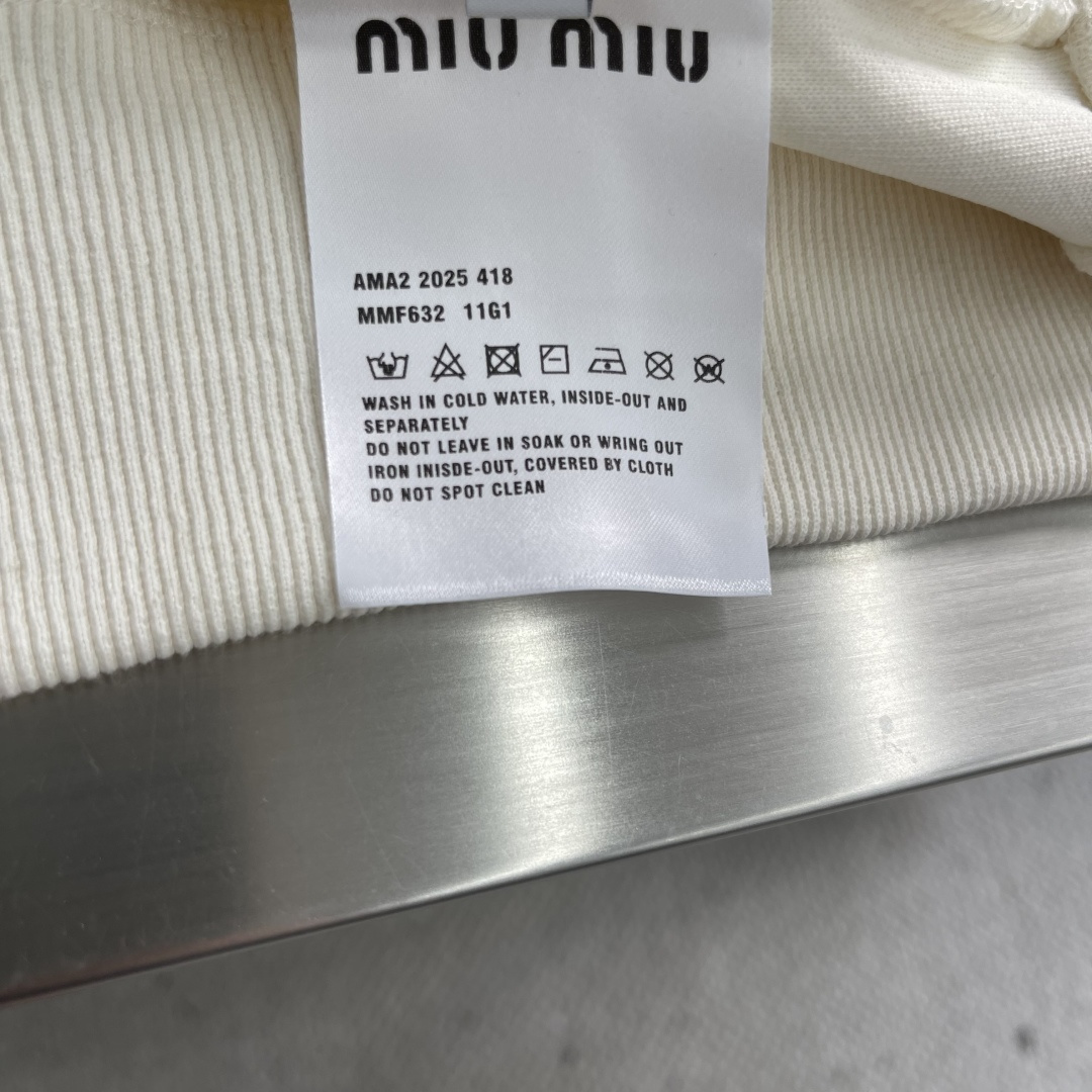-MIUMIU 新款Polo长袖。定制420克面料 男女同款 码数：S-XXL