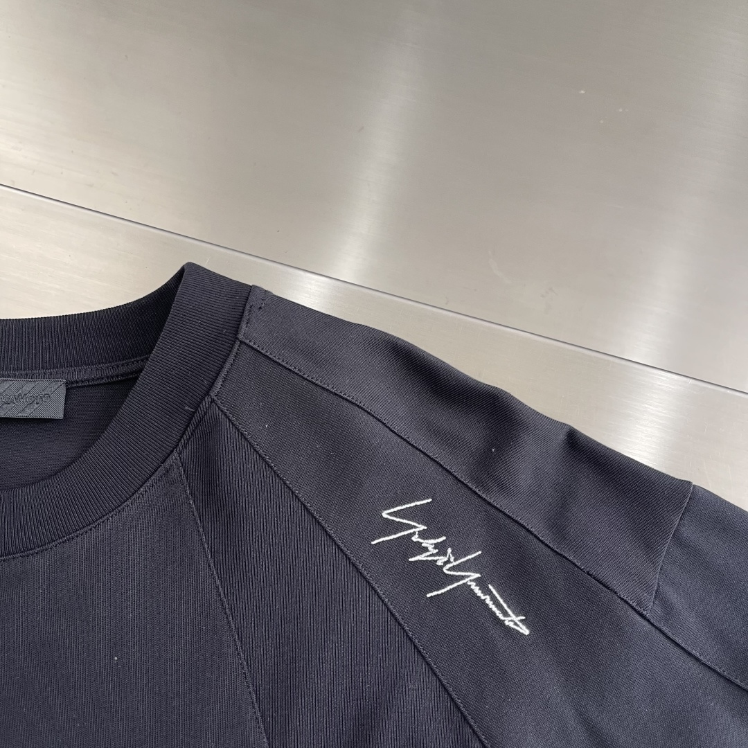 -Y-3 Yamamoto山本耀司 秋冬新款Y3长袖T恤。宽松版型个性立体剪裁百搭不挑人。重磅双纱精梳棉