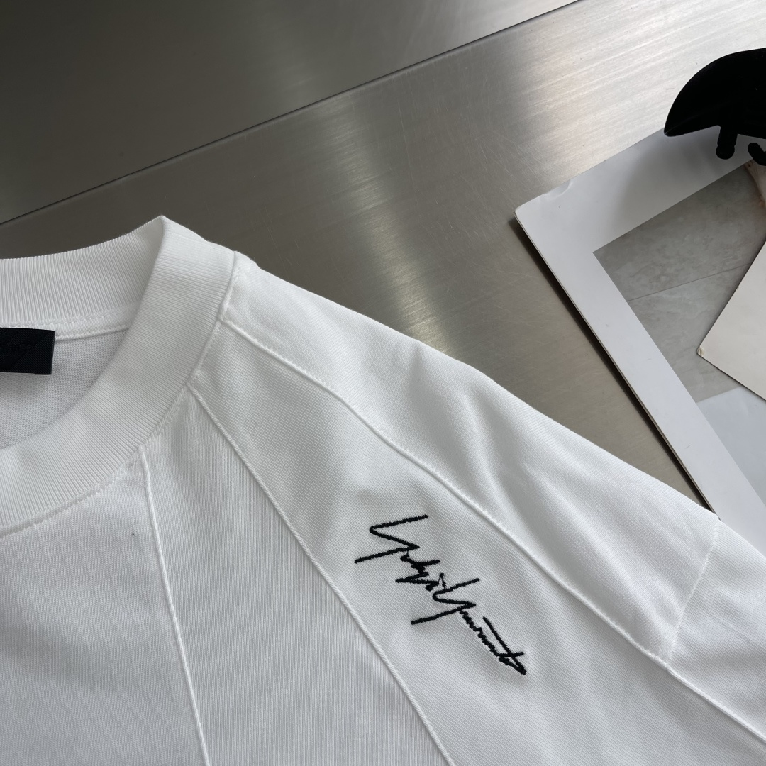 -Y-3 Yamamoto山本耀司 秋冬新款Y3长袖T恤。宽松版型个性立体剪裁百搭不挑人。重磅双纱精梳棉