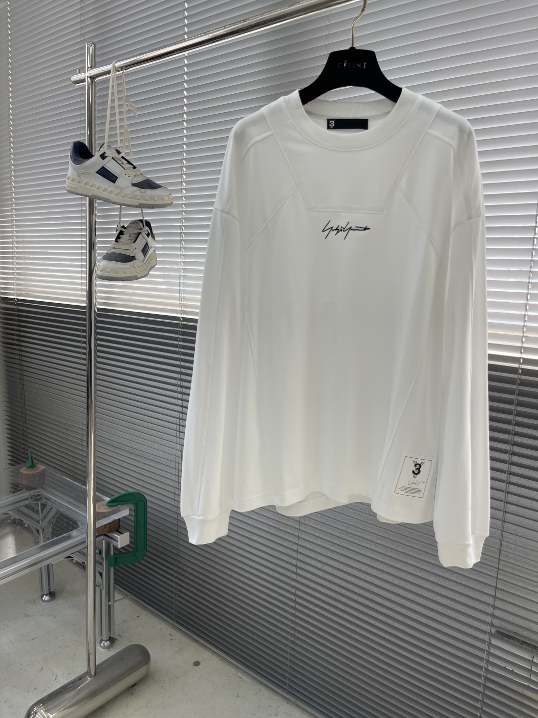 -Y-3 Yamamoto山本耀司 秋冬新款Y3长袖T恤。拼接罗纹设计新颖且极具辨识度，宽松版型个性立体